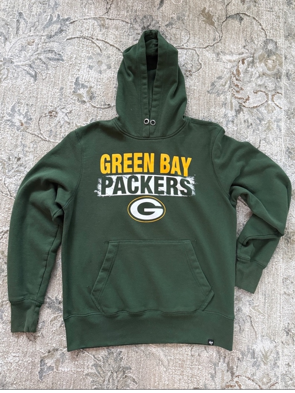 '47 Green Bay Packers Green & Yellow Zip-Up Hoodie
